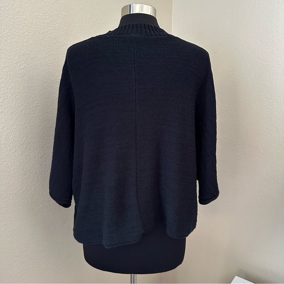 Akemi + Kin by Anthropologie Black Oversized Open Front Knit Cardigan - Picture 7 of 12